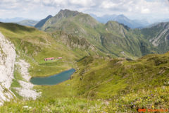 Pogled na jezero ob katerem smo počivali prej